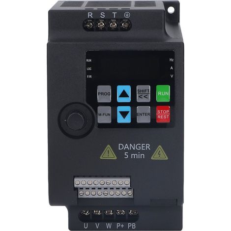 Variateur de fréquence VFD 3 phases AC380V entrée AC0-380V sortie Rail Installation onduleur 1,5KW