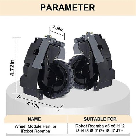 Modulo ruota motrice (1 coppia) per ricambi per aspirapolvere IROBOT Roomba (1/4)