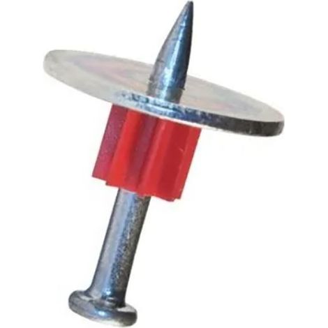 Lot de 100 cloueuses Nanshan spéciales avec rondelle, clous pour plafonds en béton, clous en acier pour murs en ciment (1/4)