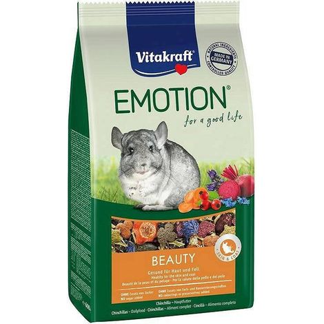 VITAKRAFT EMOTION BEAUTY - Aliment sec pour chinchillas - 600 g