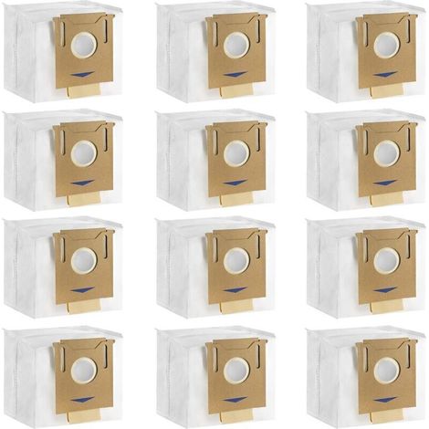 12er-Pack Staubsaugerbeutel für ECOVACS DEEBOT N8+ N8 Pro+ N8 Pro Plus T8 T8+ T8 AIVI T8 AIVI+ T8 MAX T9+ DX93 DDX96 Yeedi Vac Station Staubsauger Ersatzteile Zubehör