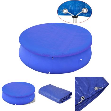 Pool-Abdeckplane für 360-367 cm Runde Oberirdische Pools - Poolabdeckungen & -unterlagen