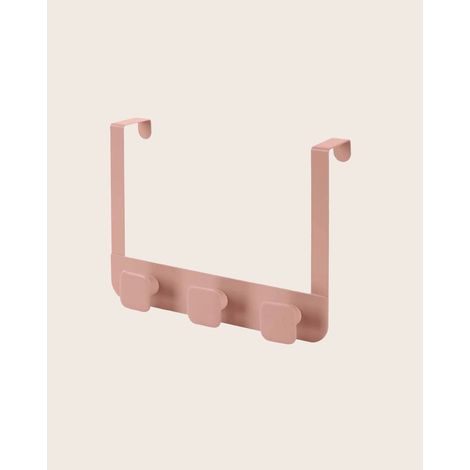 Exagonshop Appendino quadro da porta box doccia triplo rosa Fiore