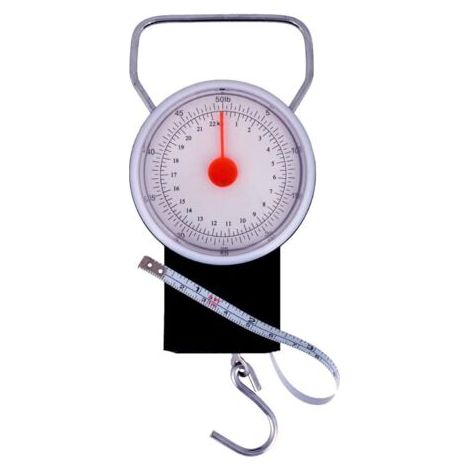 Gepäck mit 1 m Maßband für Tasche, Koffer, Angeln, Gepäck, Handtasche, tragbares Gewicht, Aufhängehaken, globales Reisezubehör, Kapazität 22 kg (1) (1/4)