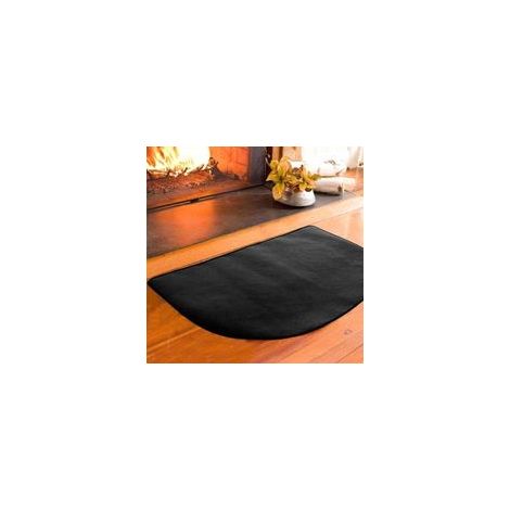 Tapis de Cheminée, Résistant au Feu, Double Couche, Tapis de Cheminée Antidérapant pour Terrasse (50 x 80cm)