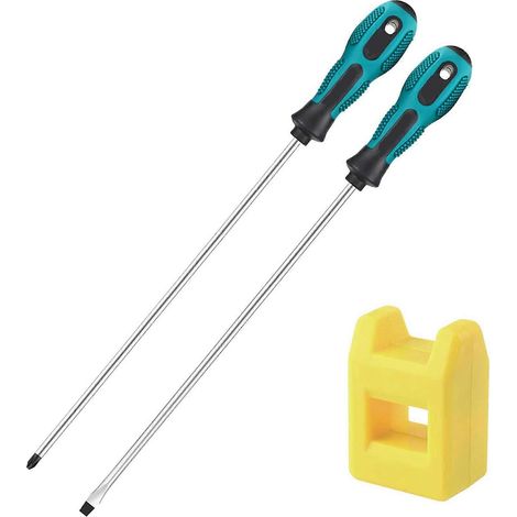2Pcs 12 Inch Long Slotted and Screwdriver Set-- (1/5)