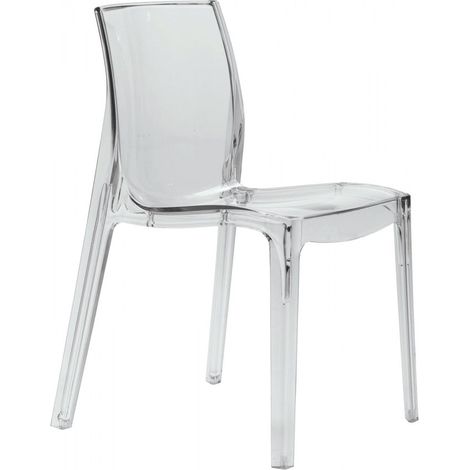 STOCK 16 SEDIE IN POLICARBONATO FEMME FATALE - GRANDSOLEIL Colore: Trasparente (1/4)