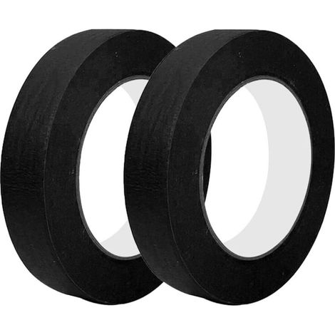 Universal-Abdeckbänder 10 mm x 50 m, zum Oberflächenschutz bei Maler- und Dekorationsarbeiten, Schwarz