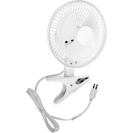 Ventilateur à pince silencieux de 15 cm - 2 vitesses - Inclinaison réglable - Cordon de 1,68 mètre et grille de sécurité en acier (1 ventilateur de 15 cm avec 12,7 cm)-AquaForge (1/5)
