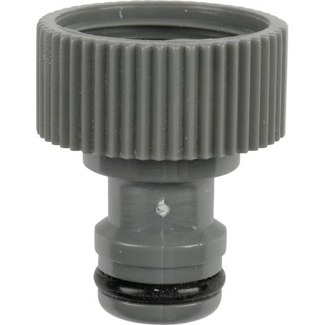Raccord Tuyau Arrosage - 1 Pièce - Plastique Noir - Nez Robinet Femelle 3/4 - Jardin Extérieur - 20x27mm (1/5)