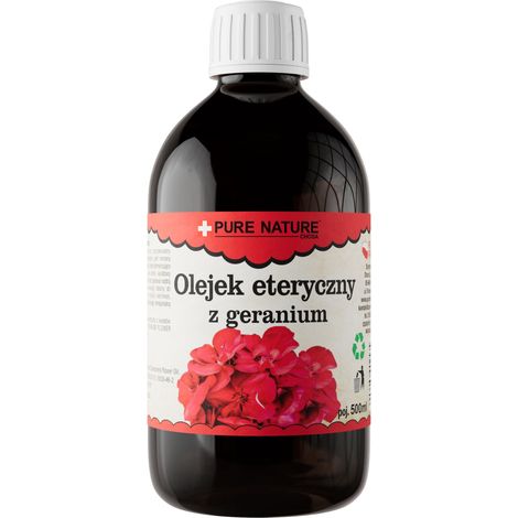 Olio essenziale di geranio rosa - 0,5 l - Naturale - Benessere e wellness