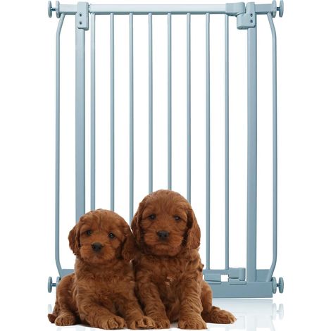 Bettacare Elite Barrière Pour Chiens Extra Haute, 71cm - 80cm, Hauteur Extra Haute De 96.8cm, Couleur Gris Mat (1/5)