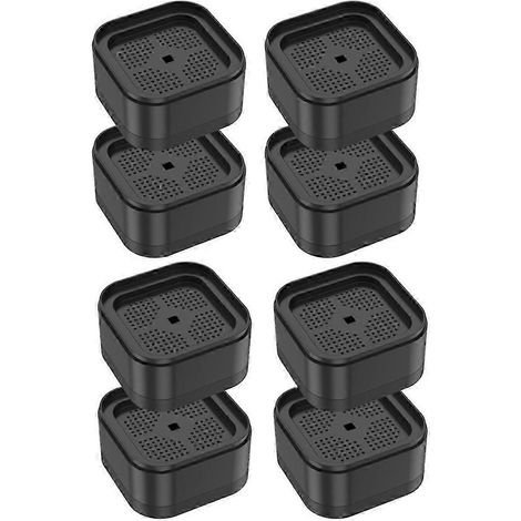 Ensemble de 8 rehausseurs de meubles robustes pour lit, chaise et table, avec patins antidérapants pour les sols. WHBYV (1/4)