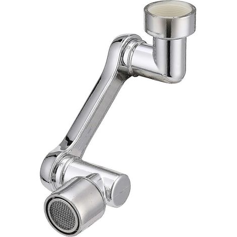 Robinet universel pivotant à 1080° avec deux jets d'eau, durable (fonction unique) (1/5)