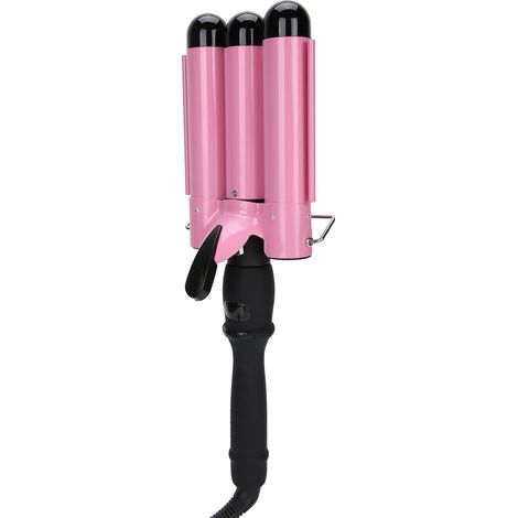 Fer à friser triple baril 32mm avec écran LCD, lisseur boucleur électrique professionnel, baguette à onduler pour cheveux, outil de coiffage, prise UE, 1 pièce (1/5)