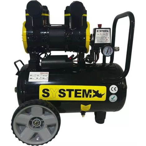compressore aria silenziato system+ 24l