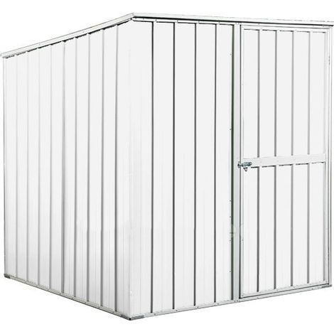 Casetta Box da Giardino in Lamiera di Acciaio Porta Utensili 175x185x192 cm Enaudi Bianco (1/4)