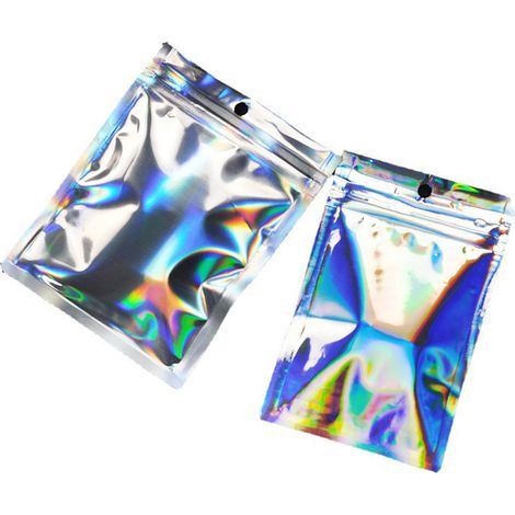 100 Stück wiederverschließbare Beutel aus dickem PE-Material mit kleinem, selbstverschließendem Ventilverschluss, ideal für Snacks und Schmuck. (1/5)