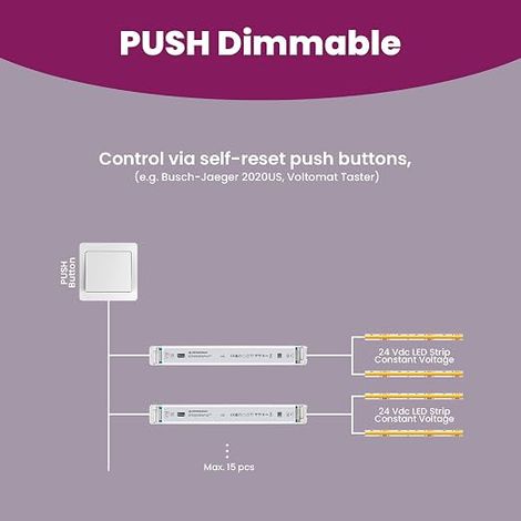 Transformateur LED 24V 150W Variable PUSH Sans Scintillement LED Bloc d'Alimentation Driver (1/3)