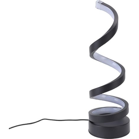 Lampe de Table en Spirale Aluminium, 3 Couleurs, Variable, Chevet (1/5)