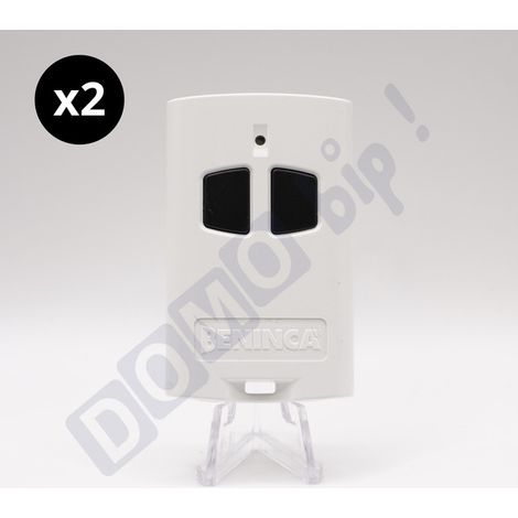 Beninca TO.GO 2 AK – Lot de 2 télécommandes 2 canaux 433,92 MHz pour portail/garage – Double codage ARC/Rolling Code – Compatible ONE.2WO / ONE.2WB / ONE.2WI / ONE.4WB (1/5)