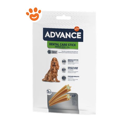 Advance Dog Snack Dental Care Stick Medium Maxi  - Advance Dog Snack Dental Care Stick Medium Maxi - Confezione da 180 gr