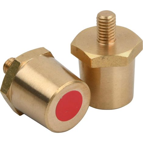 2 pieces M6 Battery Terminal Adapter, Battery Pole, Brass Battery Adapter Pair for Lithium Car Batteries