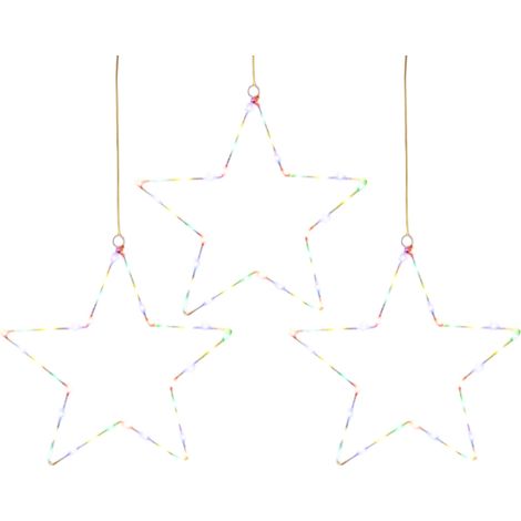 Stelle LED Decorazioni Natalizie Impermeabili Set da 3 Bianche (1/5)