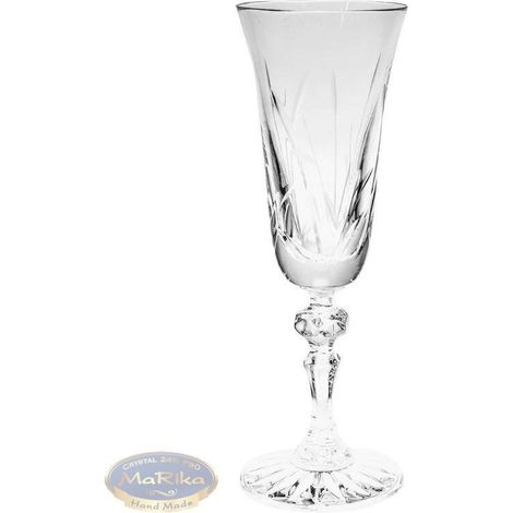 Verres à champagne en cristal 150 ml Frozen Leaf (1/3)
