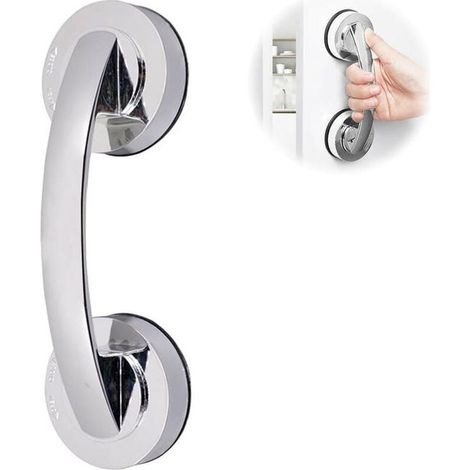 Barre d'Appui 19 cm – Barre de Sécurité Antidérapante pour Salle de Bain, WC, Main Courante à Ventouse Puissante (1/5)