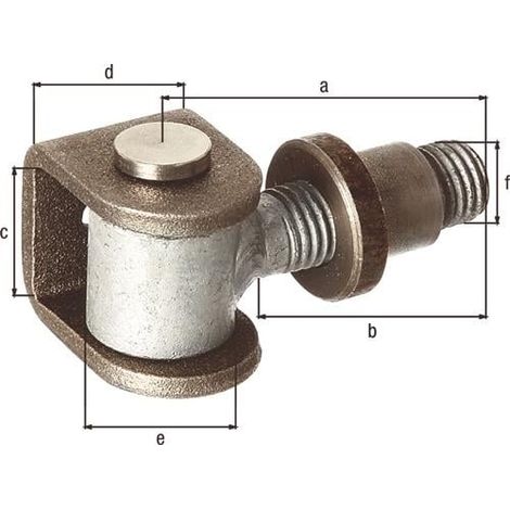 GAH Alberts Paumelle de porte 65x42x42x30mm STA brut - 418311 (1/3)