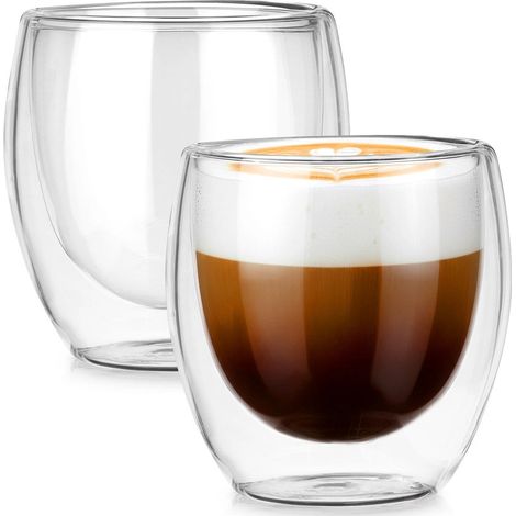Doppelwandige Thermogläser, 250 ml, 2er-Set