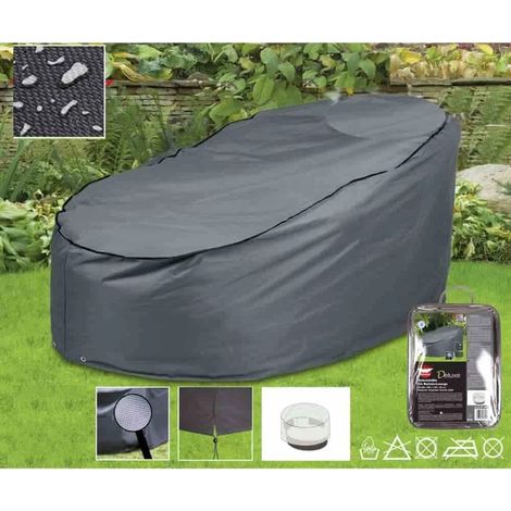 Funda Protectora Isla de Sol Deluxe Ø200cm, Cubierta Impermeable para Muebles de Jardín (1/2)
