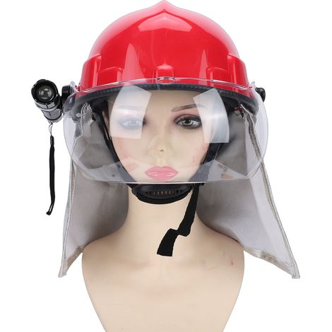 Casque de sauvetage anti-séisme, casque de protection d'urgence pour pompier avec phare rouge (1/5)