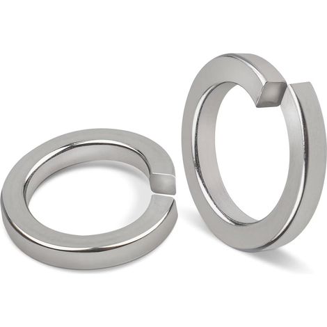 Confezione da 25 rondelle elastiche elicoidali M4, DIN 127, forma B, dopo anello elastico liscio, acciaio inossidabile A2 V2A (1/5)