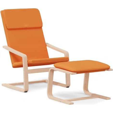 Chaise relax avec repose-pieds intégré – Fauteuil ergonomique en tissu anthracite pour salon ou bureau