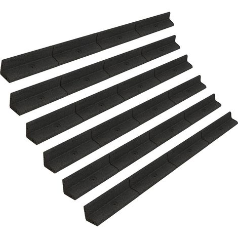 Flexible Rasenkante 6 x 1,2m Gartenbegrenzung Rasen Wege Gummi