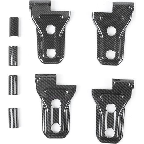 Scharnierabdeckung aus Kohlefaser für Jeep Wrangler JL ab 2018 (8-teilig)