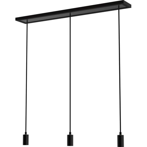 Lampe pendante noire Madox 3-lumière - SG-70167
