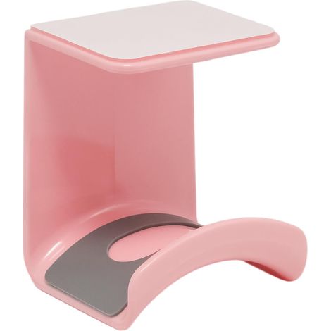 1 support de casque en plastique ABS rose, crochet à suspendre sous le bureau, cintres adhésifs pour écouteurs de bureau, la plupart des casques et contrôleurs (1/5)