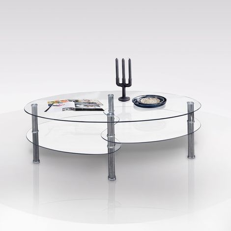 TAVOLINO IN METALLO E VETRO CM 110X60 H. 44 (1/5)