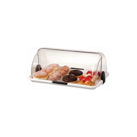 Vitrine pour buffet "Grand" couvercle plexiglas ouverture des 2 côtés - H 195 mm - Bartscher