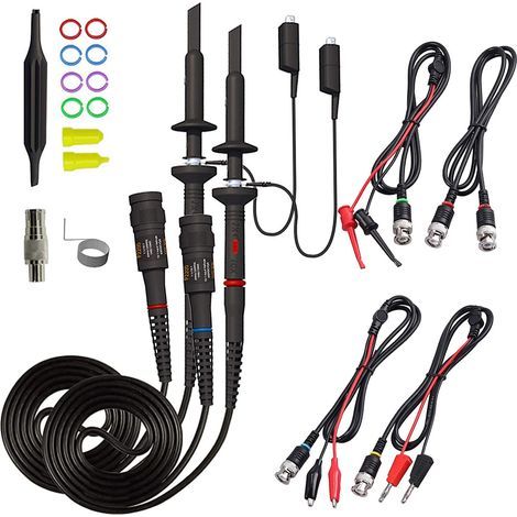Universelle Oszilloskopsonde mit Zubehörsatz, Oszilloskopsonden 200 MHz mit BNC-Testkabel oder Minigrabber-Kit (1/5)