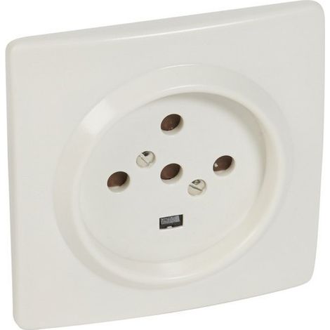 LEGRAND 055457  Socle 4P + TT 20A 380V ALVEOLO protection 95x95