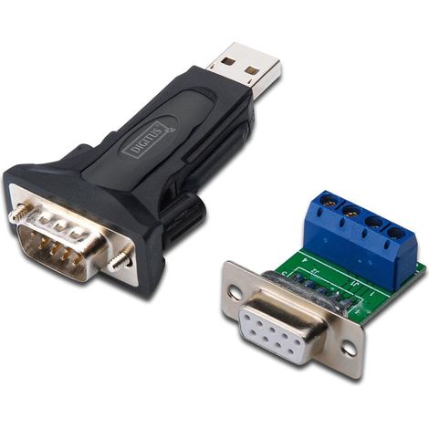Digitus - Scheda e adattatore di interfaccia (USB, seriale, RS-485, USB, nero) (1/4)