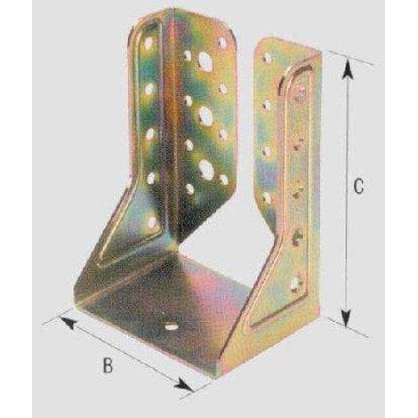 SUPPORTO CHIUSO PER TRAVE ART.785 - mm.81x120x2 spess.