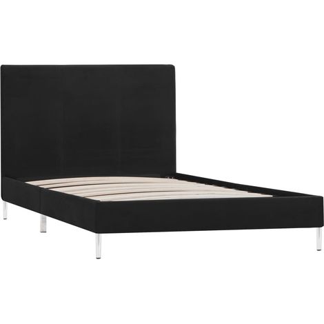 Maison Exclusive - Bettgestell Schwarz Stoff 90x200 cm