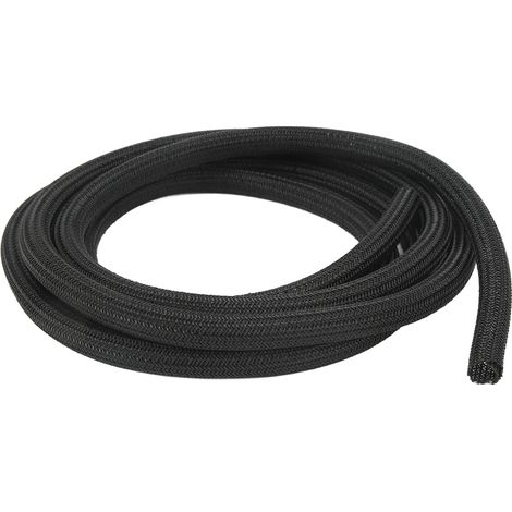 Gaine de protection pour câble de 3 mètres (10 pieds) en polyéthylène noir, diamètre 1/2 po, empêchant les animaux domestiques de mâcher. (1/5)