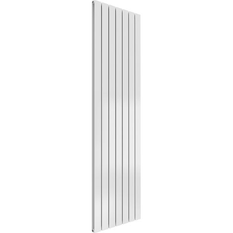 Reina Flat Double Designer Vertical Radiator 1800mm H x 514mm W - White