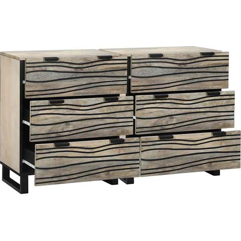 Maison Exclusive - Ensemble de buffet 2 pcs Blanc 120 x 33,5 x 75 cm